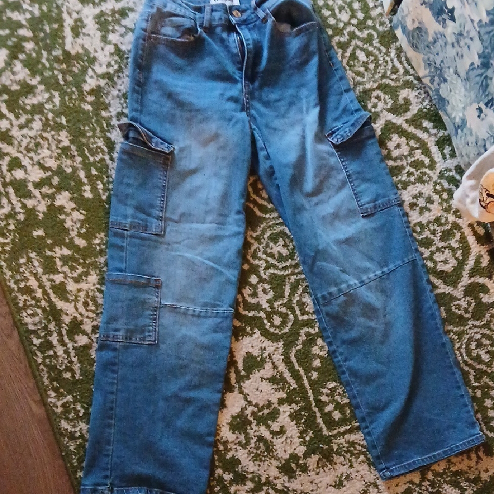 Wax Jean Men's Denim Cargo Pants